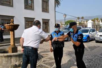 Homenaje de la Banda Municipal de Música a la Policía Local y Policía Nacional  (Foto Francisco Javier Santana)